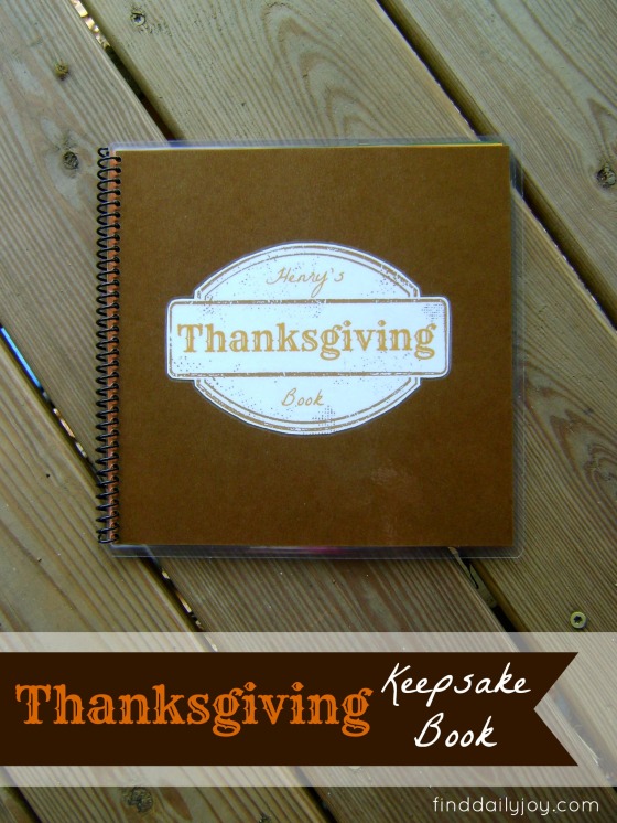 Thanksgiving Keepsake Book - finddailyjoy.com
